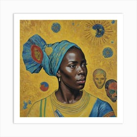 Traditional African Woman Art Print