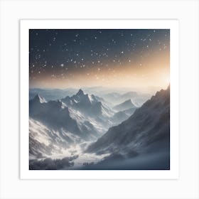 Mountain Landscape - Mountain Stock Videos & Royalty-Free Footage Art Print