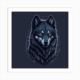 Grey Wolf Art Print