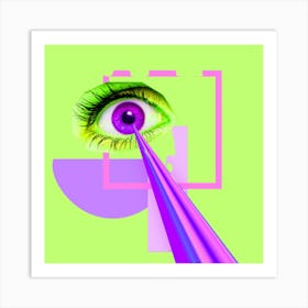 Geometric Art eye Art Print