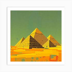 Pyramids Of Giza 3 Art Print