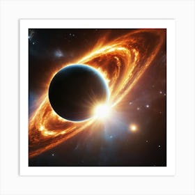 Black Hole In Space 2 Art Print