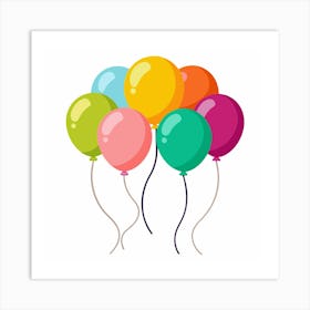 Colorful Balloons Art Print