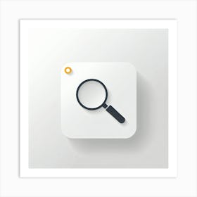 Magnifying Glass Icon 1 Art Print