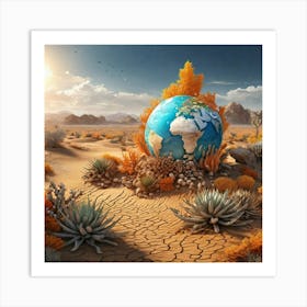 Earth In The Desert 8 Art Print