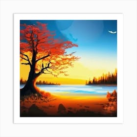 Autumn Landscape Art Print