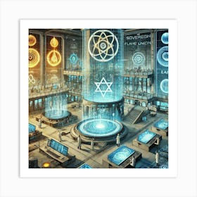 Elemental Research Labs Sovereign Flame Union Art Print