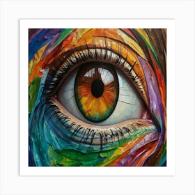 Colorful Eye Art Print