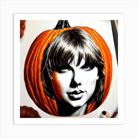 Taylor Swift Pumpkin 1 Art Print