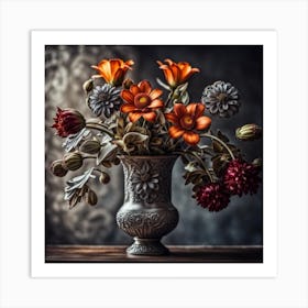 Flowers In A Vase 21 Art Print