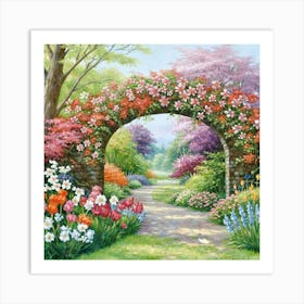 Garden Archway Art Print