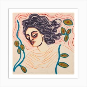 Dreaming Woman Art Print