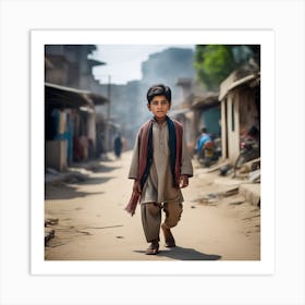 Boy In Pakistan Art Print