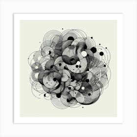 Abstract Circles 3 Art Print