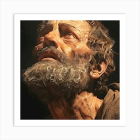 Portrait Of Jesus 2 Art Print