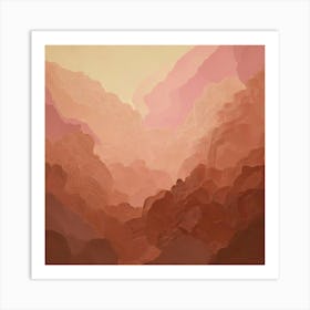 Abstract Landscape - Person Stock Videos & Royalty-Free Footage Art Print