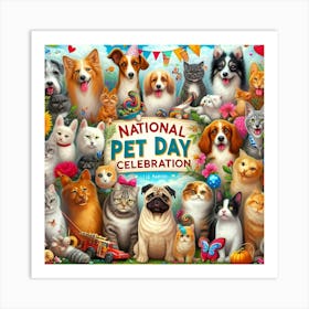 National Pet Day 03 Art Print