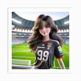 Soccer Girl 1 Art Print