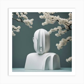 Sculpture Of A Man Art Print