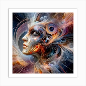 Creative Abstract Visual 151 Art Print