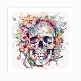 Day Of The Dead Skull 11 Art Print