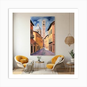 Siena Italy Fauvist Painting Art Print 1 Art Print