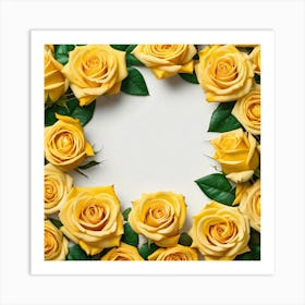 Yellow Roses 13 Art Print