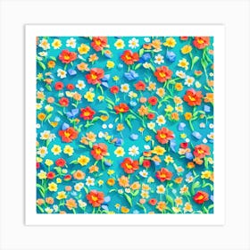 Floral Pattern 6 Art Print