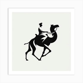 A man riding a camel 6 Art Print