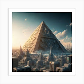 Futuristic City 2 Art Print