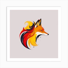 Fox Head 2 Art Print