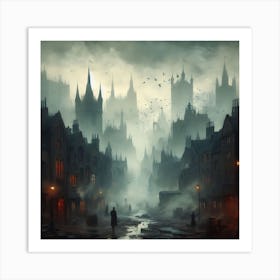 Gothic Descent Art Print