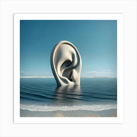 whispering waves Art Print