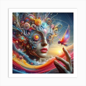 Psychedelic Art 6 Art Print