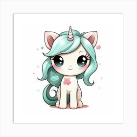 Cute Unicorn 743 Art Print