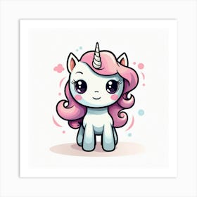 Cute Unicorn 787 Art Print