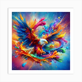 Colorful Eagle 1 Art Print