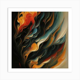 Flames Of Fire Art Print