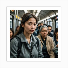 Photograph Portraits Of People In Transit Whether They Re Commuters On A Train Passengers On A Bus O 2575458305 Art Print