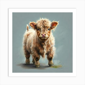 Highland Cow Art Print