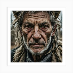 Man In A Fur Hat Art Print