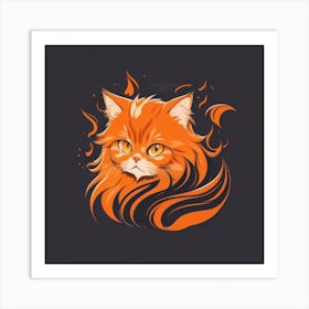 Orange Cat 2 Art Print