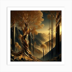 Forest In The Mountains 1 Art Print