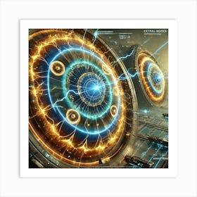 A Close Up Depiction Of The Energy Nodes On The As Art Print