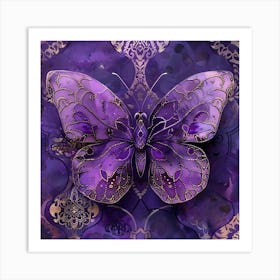 Purple Butterfly 5 Art Print