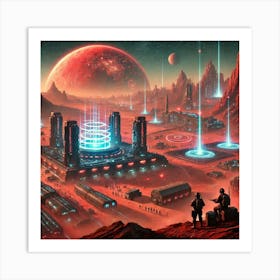 Martian Dominion Scifi Art Print