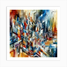 Abstract City Art Print