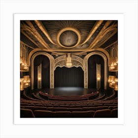 Theatre Interior 2 Art Print