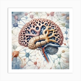 Brain And Nervous System 6 Art Print