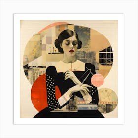 Woman In A Dress Art Print